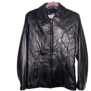 Vtg. Liz Claiborne women's Size MED.Black Leather